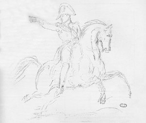 Napoleon till häst, c1700-talet