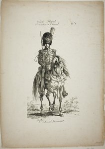 Royal Guard, Norman Mounted Grenadier and Horse, nr 1 av Carle Vernet