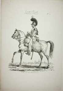 Royal Guard, Norman Mounted Light Infantryman and Horse, nr 4 av Carle Vernet