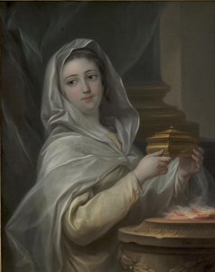 En Vestal. Kvinna porträtterad som en vestal? av Carle van Loo