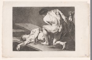 Akademisk studie av två manliga nakenbilder Sex akademiska studier (serietitel) Sex figures academiques (serietitel) av Carle van Loo