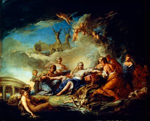 Dianas Rest on the Hunt, 1600-talet. av Carle van Loo