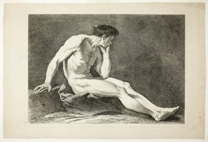 Figur, från Six Figures Académiques av Carle van Loo