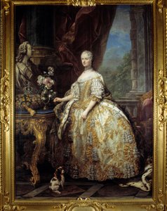 Porträtt av drottning Porträtt av drottning Marie Leczinska, drottning av Frankrike av Carle van Loo