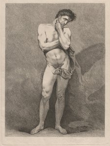 Stående man i tankfull pose av Carle van Loo