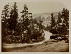 Kaskad, Nevada Falls, Yosemite, Kalifornien av Carleton E. Watkins