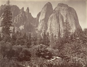 Cathedral Rocks and Spires, ca. 1872, tryckt ca. 1876.