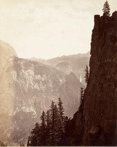 Översikt över Yosemite, ca. 1872, tryckt ca. 1876. av Carleton E. Watkins.