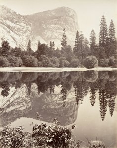 Mirror Lake, Yosemite, ca. 1872, tryckt ca. 1876. av Carleton E. Watkins.