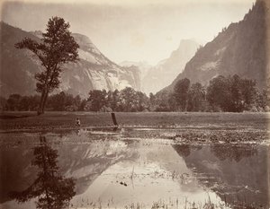The Domes, Yosemite, ca. 1872, tryckt ca. 1876. av Carleton E. Watkins.
