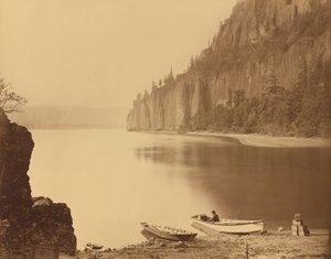 Kap Horn, Columbiafloden, 1867. av Carleton Emmons Watkins