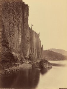 Cape Horn, Columbia River, Oregon,1867 (foto) av Carleton Emmons Watkins
