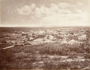 Los Angeles, 1876, tryckt ca. 1876. av Carleton Emmons Watkins
