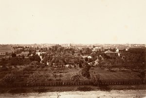 Oakland, från Military Academy, 1864, tryckt ca. 1876. av Carleton Emmons Watkins