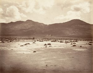 Road View to Sutro Tunnel, 1875, tryckt ca. 1876. av Carleton Emmons Watkins