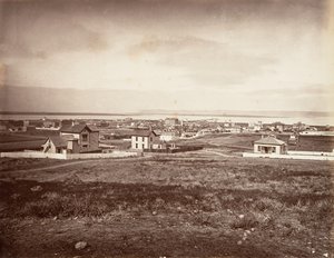 San Diego, 1876, tryckt ca. 1876. av Carleton Emmons Watkins