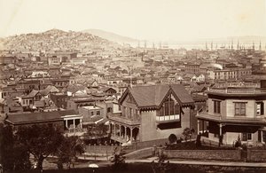 San Francisco, från Rincon Hill, 1864, tryckt ca. 1876.