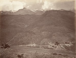 Sutro Tunnel Shaft nr. 2, 1875, tryckt ca. 1876. av Carleton Emmons Watkins