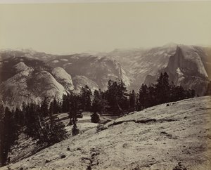 Kupolerna från Sentinel Dome, 1866. av Carleton Emmons Watkins