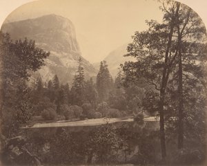 Sjön vid foten av Half Dome, 1861. av Carleton Emmons Watkins
