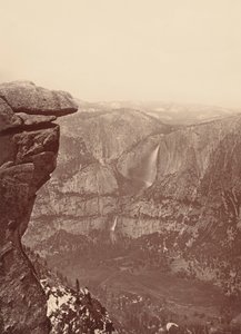 Yosemitefallen, från Glacier Point,1878-1881 (foto) av Carleton Emmons Watkins