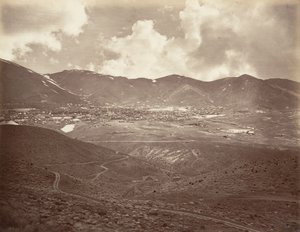 Virginia City, 1875, tryckt ca. 1876. av Carleton Emmons Watkins