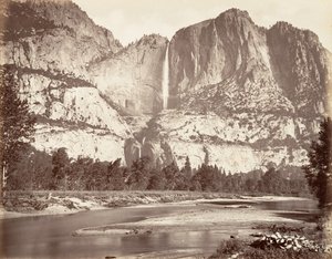 Yosemite Falls, 2 634 fot, ca. 1872, tryckt ca. 1876.