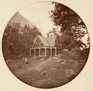 [Yosemite National Park, Kalifornien], ca. 1878. av Carleton Emmons Watkins