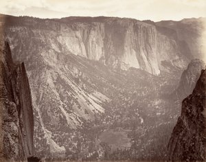 Yosemite Valley, ca. 1872, tryckt ca. 1876. av Carleton Emmons Watkins