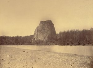 [Castle Rock, Columbiafloden] av Carleton Watkins