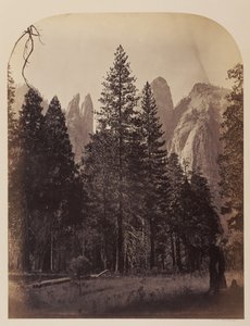 Katedralspiror - Yosemite av Carleton Watkins