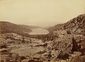 Donner Lake, C.P.R.R. av Carleton Watkins