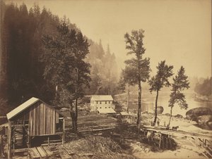 Eagle Creek, Columbiafloden av Carleton Watkins