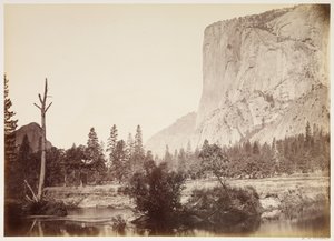 El Capitan, 3600 fot, Yosemite av Carleton Watkins