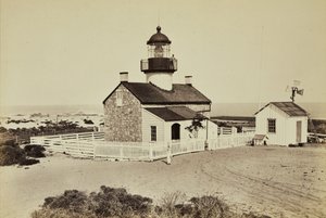 Fyr nära Monterey av Carleton Watkins