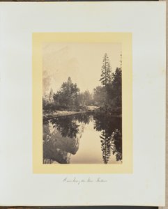 Spegelbild av de tre bröderna av Carleton Watkins
