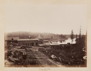 Oswegos järnverk, Willamettefloden av Carleton Watkins