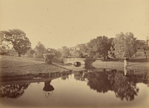 Damm och bro, Thurlow Lodge av Carleton Watkins