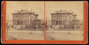 Gov. Stanfords bostad, Cal. St. Hill, S.F av Carleton Watkins