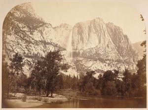 Flodvy, Yosemitefallen. 2477 ft. av Carleton Watkins