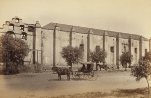 San Gabriel-missionen, Kalifornien av Carleton Watkins