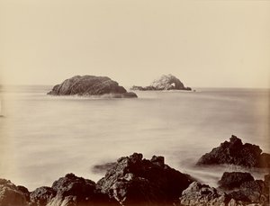 [Seal Rocks sett från udden]