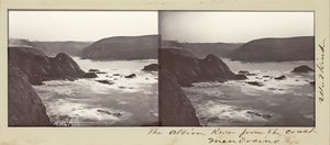 Albionfloden från kusten, Mendocino av Carleton Watkins