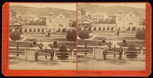 Plaza, Los Angeles av Carleton Watkins
