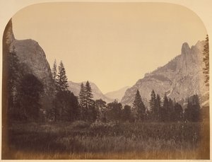 Uppför dalen - Yosemite av Carleton Watkins