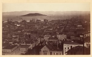 [Utsikt från Cal St. Hill, S.F. / 3733] av Carleton Watkins