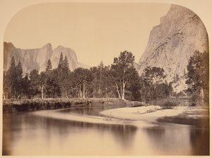 Utsikt från Camp Grove ned genom dalen - Yo Semite av Carleton Watkins
