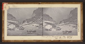 Utsikt från foten av Upper Yo Semite Fall av Carleton Watkins
