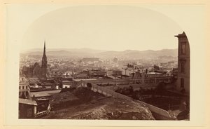 [Vy från Mr Crockers bostad, Cal St. Hill, mot sydost] av Carleton Watkins