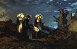 Kväll efter slaget vid Sedan av Carlo Ademollo